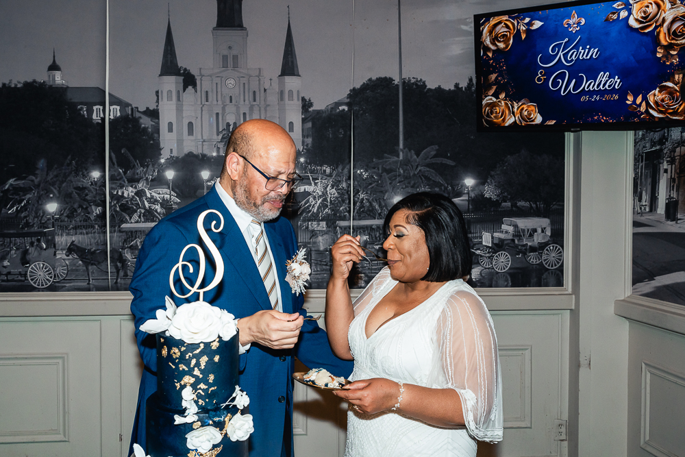 H Cutting the Cake Walter Sullivan III and Karin Carter Generations Hall 4 2